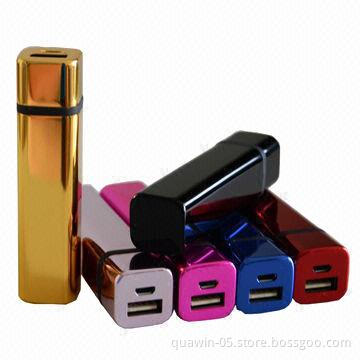 Lipstick power bank with 2600mAh